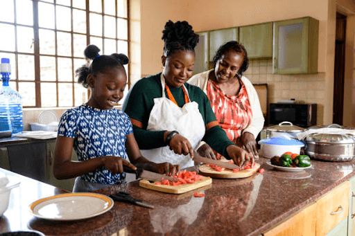 People cooking