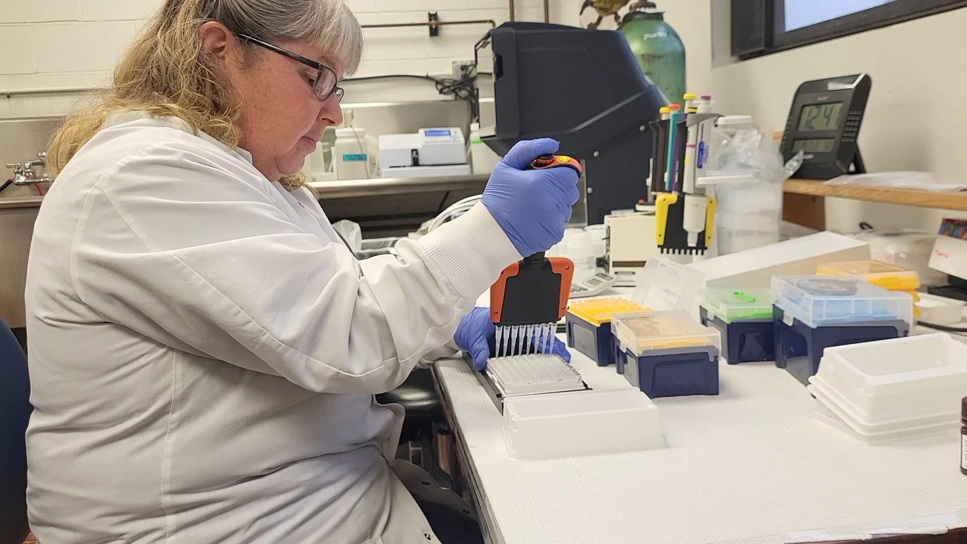 Staff from UM CLASS lab perform analysis on samples