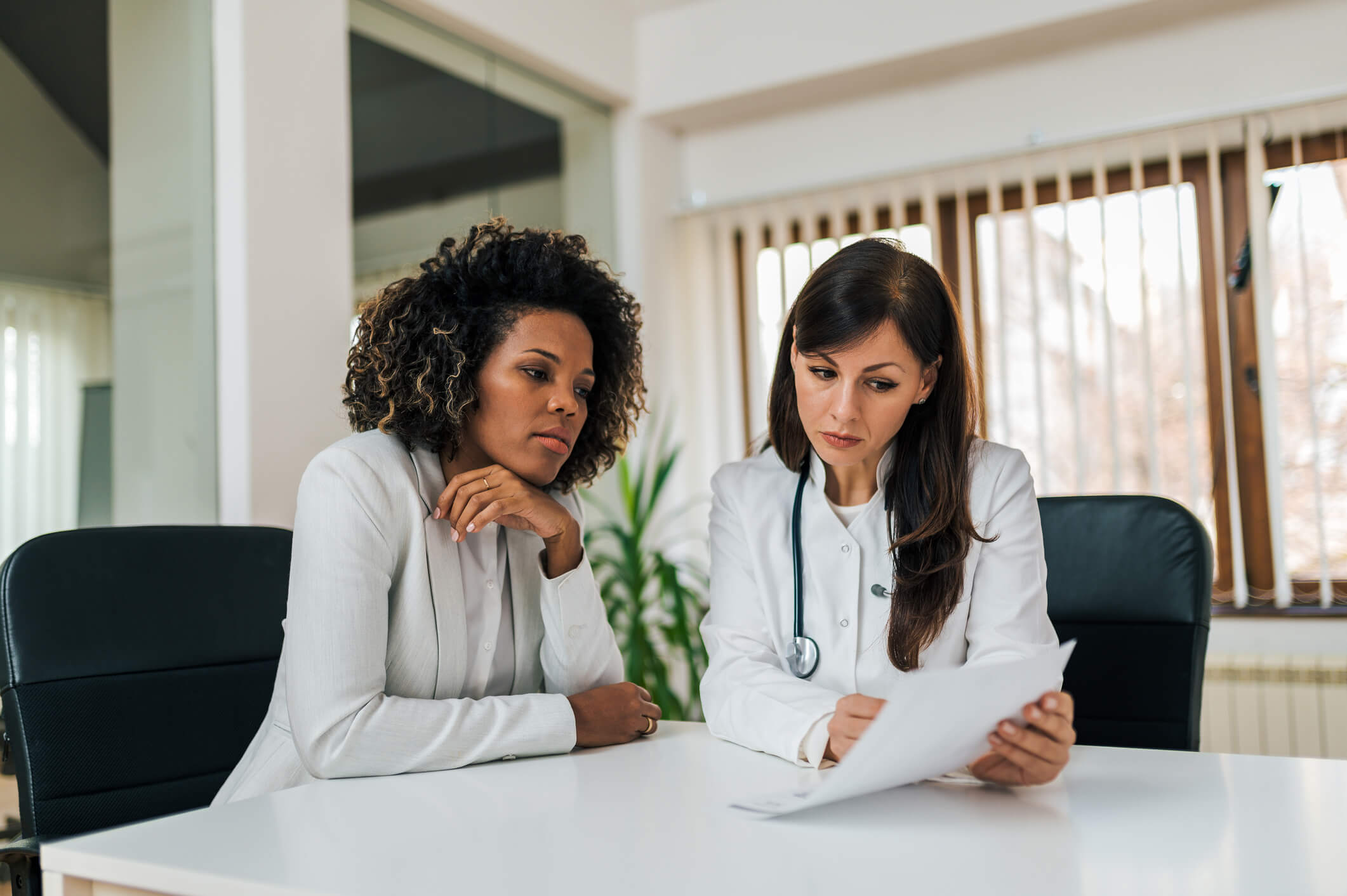 Discuss results with a health care provider